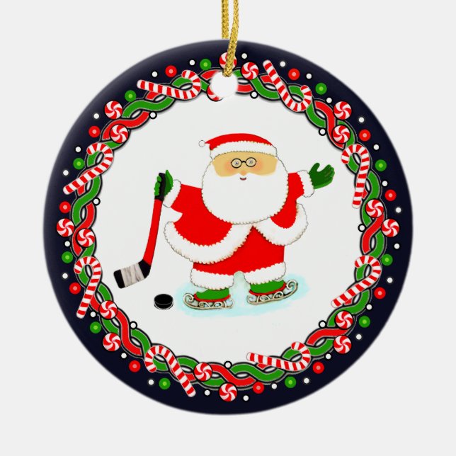 Hockeysemesterpresent Keramisk Ornament (Framsidan)