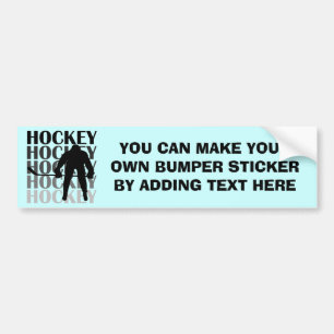 HockeySilhouetteT-tröja och gåvor Bildekal