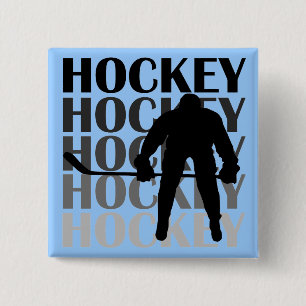 HockeySilhouetteT-tröja och gåvor Knapp