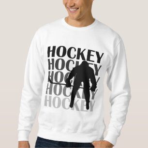 HockeySilhouetteT-tröja och gåvor Långärmad Tröja