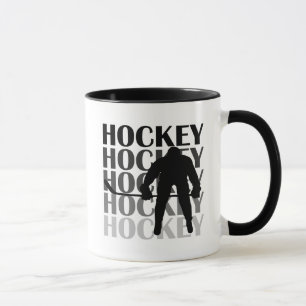 HockeySilhouetteT-tröja och gåvor Mugg