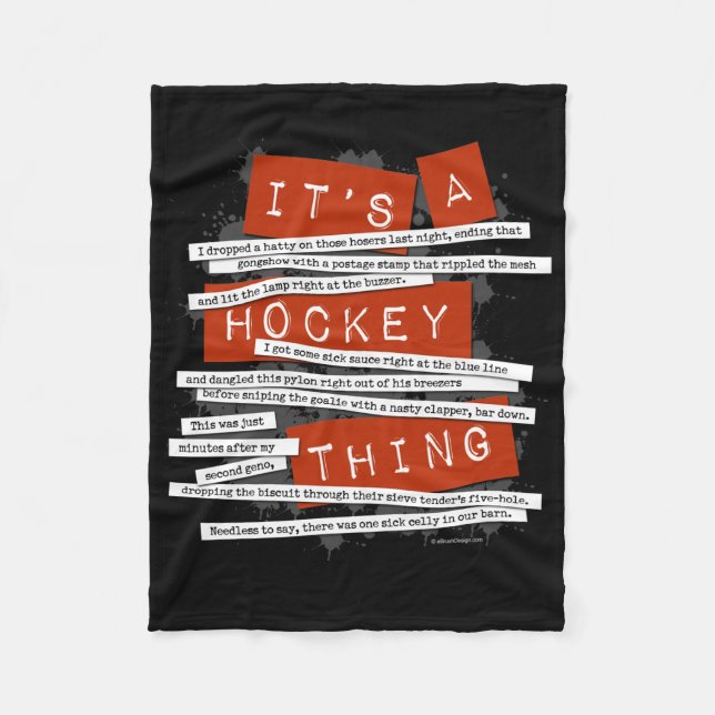 Hockeyslang Fleecefilt (Framsidan)