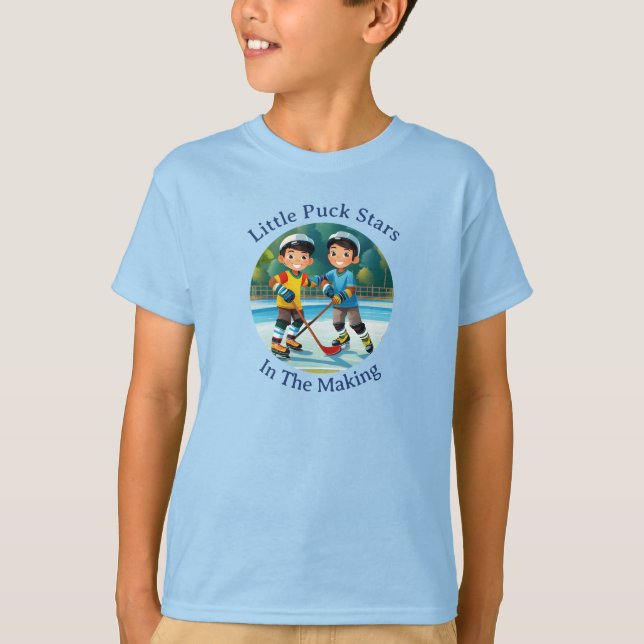 Hockeyspelande Bröder T Shirt (Framsida)