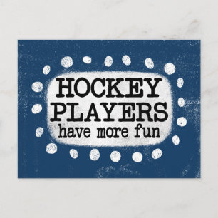 Hockeyspelare har fler vykort för Roligt
