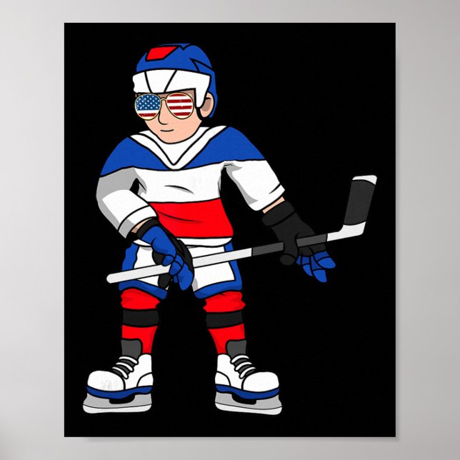 Hockeyspelare Hockeyälskare  Poster (Framsidan)