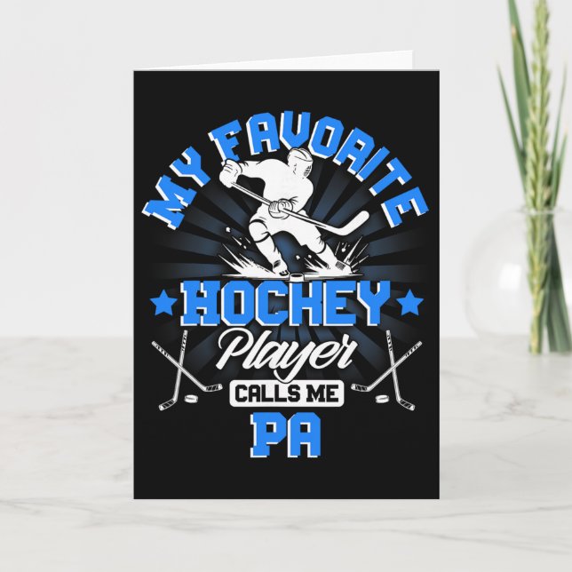 Hockeyspelare Is Min Favorit Hockeyspelare Ringer  Kort (Framsida)
