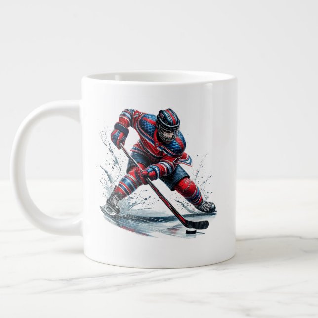 Hockeyspelare Jumbo  Mugg (Vänster)