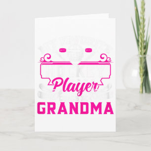 Hockeyspelare Mormor Rolig ishockey Mormor Motiv Kort
