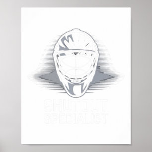 Hockeyspelare Shutout Straffbox Hockey Målvakt Poster