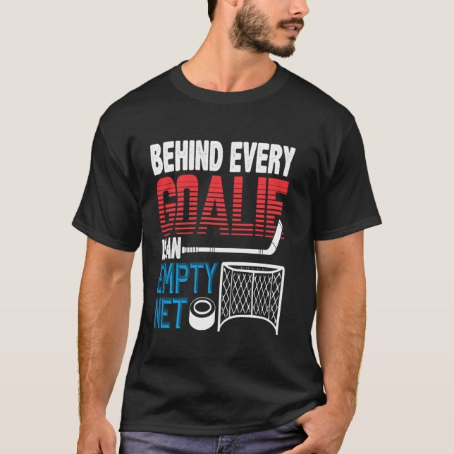 Hockeyspelare som är inspirerade bakom varje Goali T Shirt (Framsida)