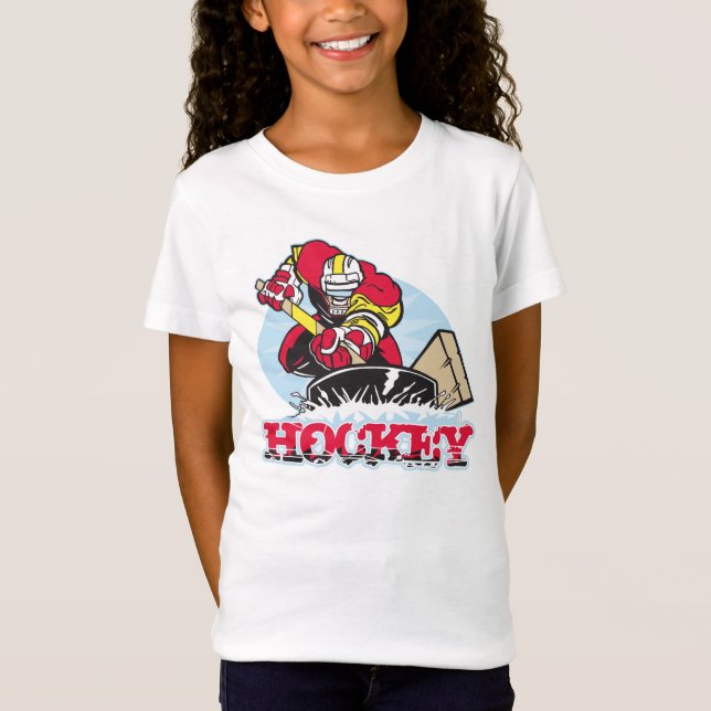 Hockeyspelare Tee Shirt (Framsida)