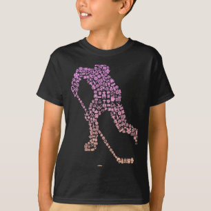 Hockeyspelareikon Hockeyutrustning för flickor _ F T Shirt