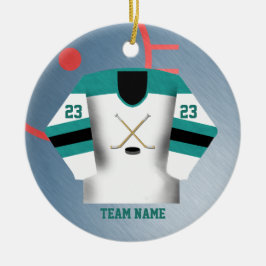 HockeyspelareJersey prydnad Julgransprydnad Keramik