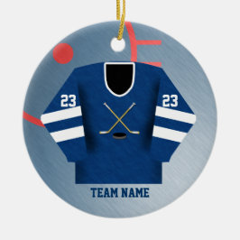 HockeyspelareJersey prydnad Julgransprydnad Keramik