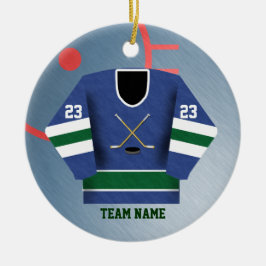 HockeyspelareJersey prydnad Julgransprydnad Keramik