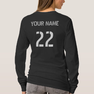 Hockeyspelaretypografiutslagsplatsen med namn & tröja