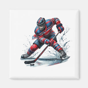 Hockeyspelarmagnet magnet
