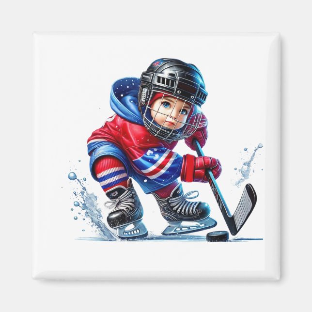 Hockeyspelarmagnet   magnet (Framsidan)