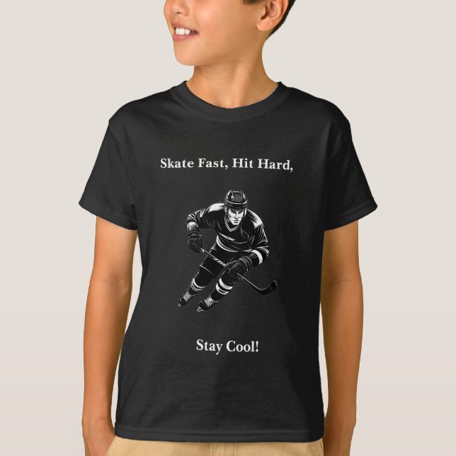Hockeyspelartröja – Djärv och dynamisk ishockey T Shirt (Framsida)