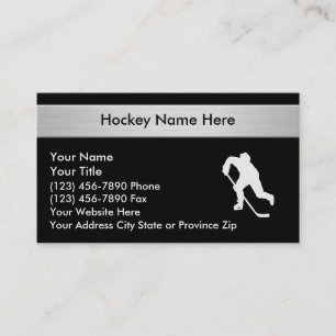 Hockeysportvisitkortar Visitkort