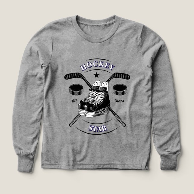 Hockeystjärna T Shirt (Design framsida)