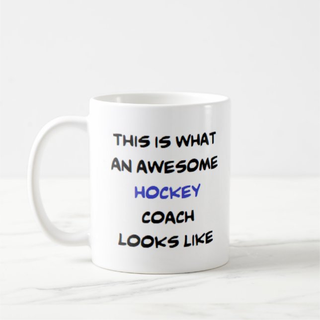 hockeytränare, fantastisk kaffemugg (Vänster)