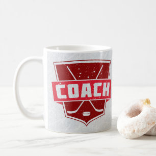 Hockeytränare Retro Style Shield Cup Mugg