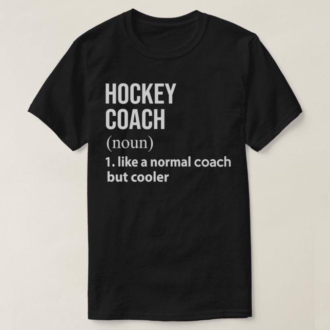 hockeytränare som en vanlig buss men kylare t shirt (Design framsida)