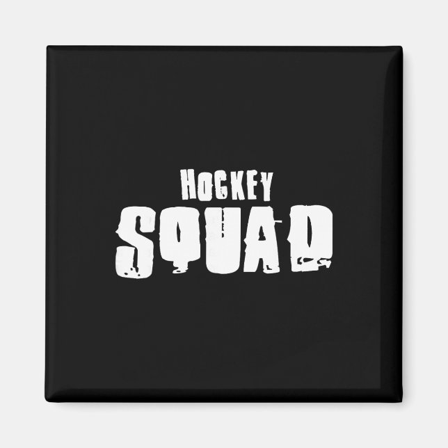 Hockeytrupp för hockeyspelare magnet (Framsidan)