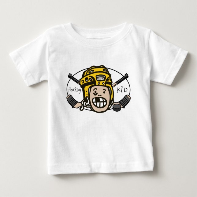 Hockeyungegult T-shirt (Framsida)