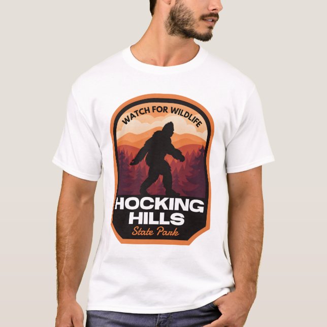 Hocking Backe State Park Bigfoot T Shirt (Framsida)
