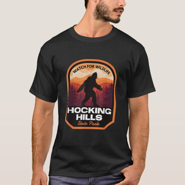 Hocking Backe State Park Bigfoot T Shirt (Framsida)