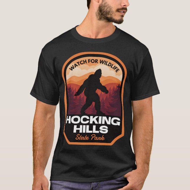 Hocking Backe State Park Bigfoot T Shirt (Framsida)