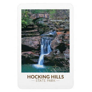 Hocking Backe State Park Ohio Art Magnet