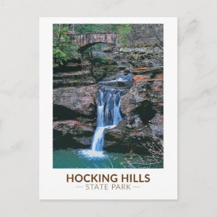 Hocking Backe State Park Ohio Art Vykort