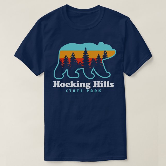 Hocking Backe State Park Ohio Bear T Shirt (Design framsida)