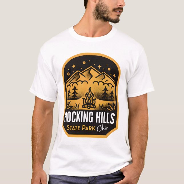 Hocking Backe State Park Ohio T Shirt (Framsida)