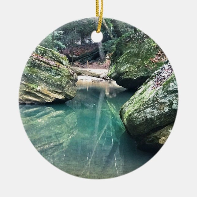 Hocking backestenblock julgransprydnad keramik (Framsidan)