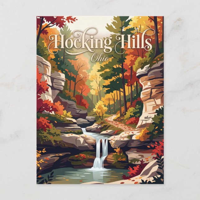 Hocking Hills, Ohio, USA Vykort (Framsida)