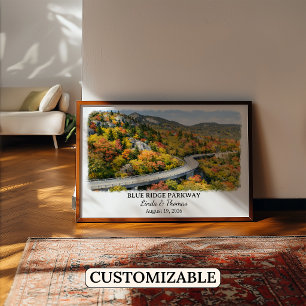 Hocking Hills State Park Ohio Affisch, Akvarell Poster