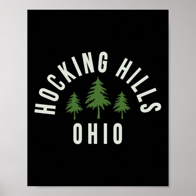 Hocking Hills State Park Ohio Souvenir Vandring  Poster (Framsidan)