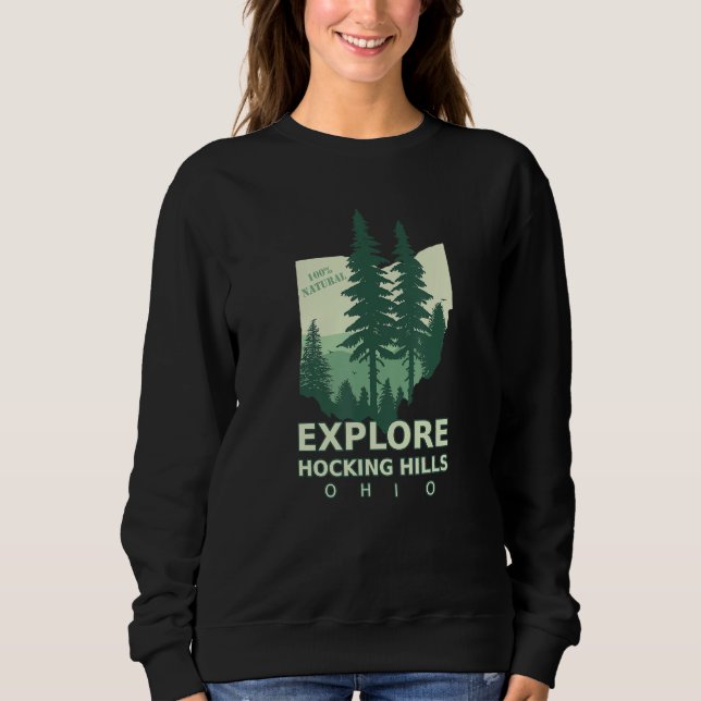 HOCKING HILLS STATSPARK Vandring Utomhus T Shirt (Framsida)