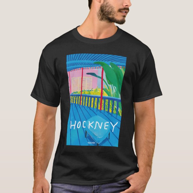 Hockney Garden T Shirt (Framsida)