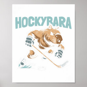 Hockyra-spelare - Ishockeylag Capyra Poster
