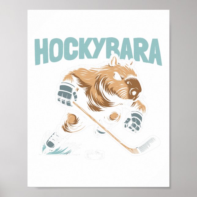 Hockyra-spelare - Ishockeylag Capyra  Poster (Framsidan)