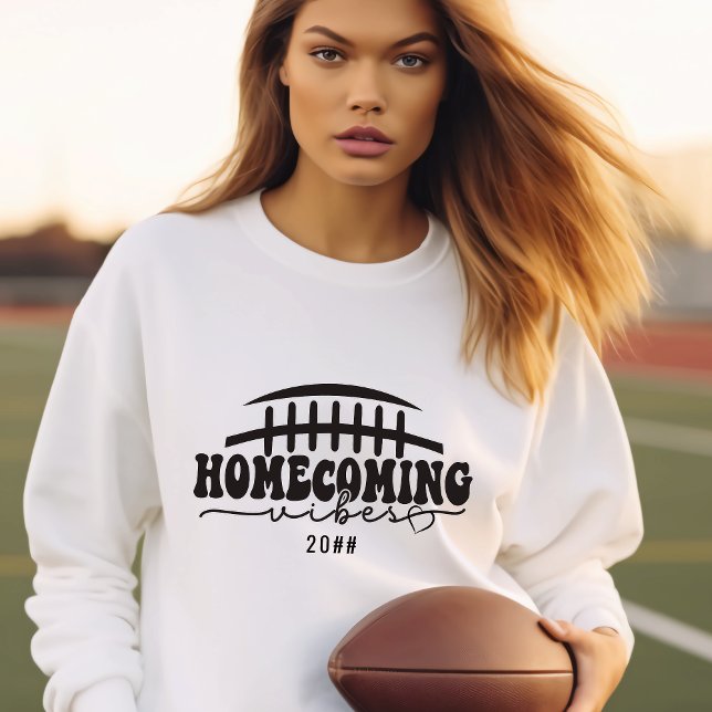 HOCO Homecoming Vibes 1 Reunion Fotbollsdag T Shirt (#hoco #homecoming #footballday)