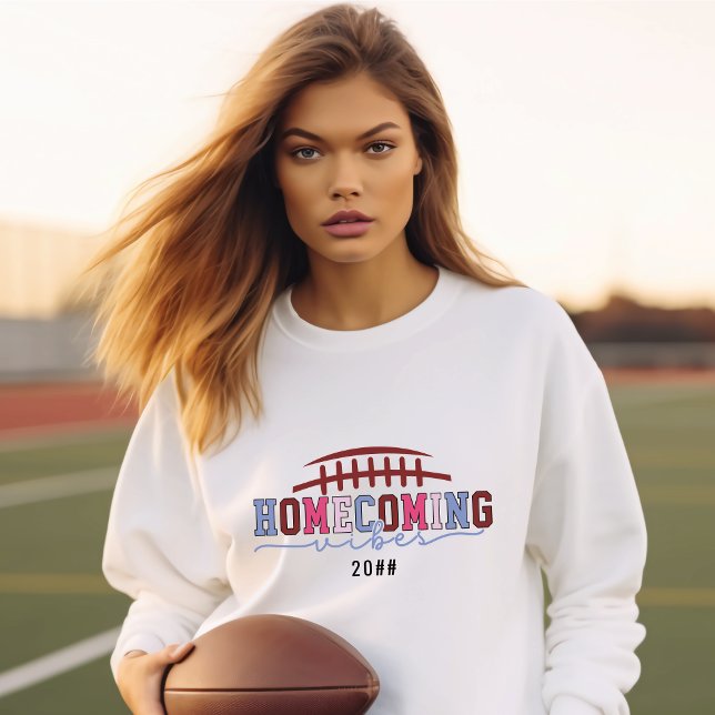 HOCO Homecoming Vibes Reunion Fotbollsdag T Shirt (#homecoming #footballday #hoco)