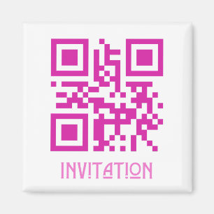 HOCO-inbjudan, QR-kodat meddelande.b Magnet