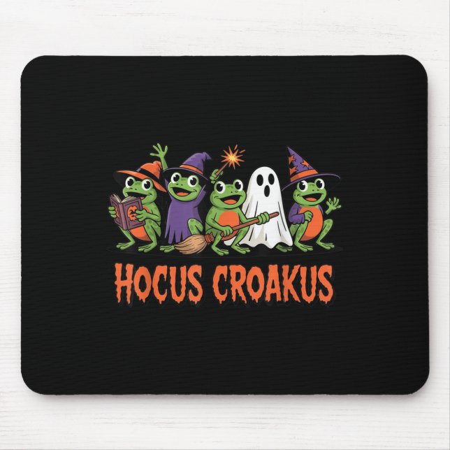Hocus Croakus Frog Halloween Magic Spell Funny Wit Musmatta (Framsidan)