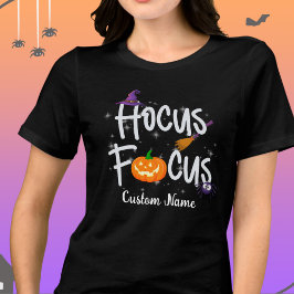 Hocus Focus Halloween Teacher Anpassade Tshirt T Shirt